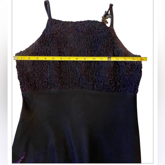 BETSEY AND ADAM METALLIC PURPLE GOWN SIZE 10 - Picture 5 of 10